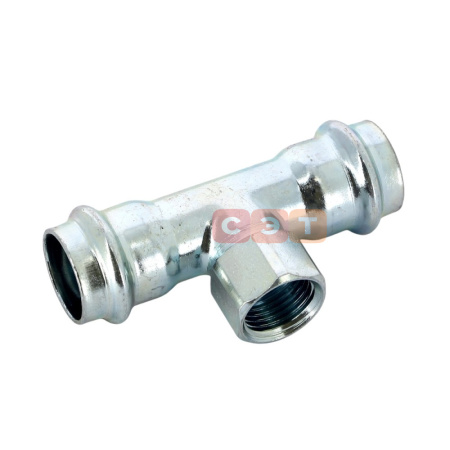 Тройник с ВР  22х1/2"х22 оцинкованная сталь (Prestabo) серия 1117.2