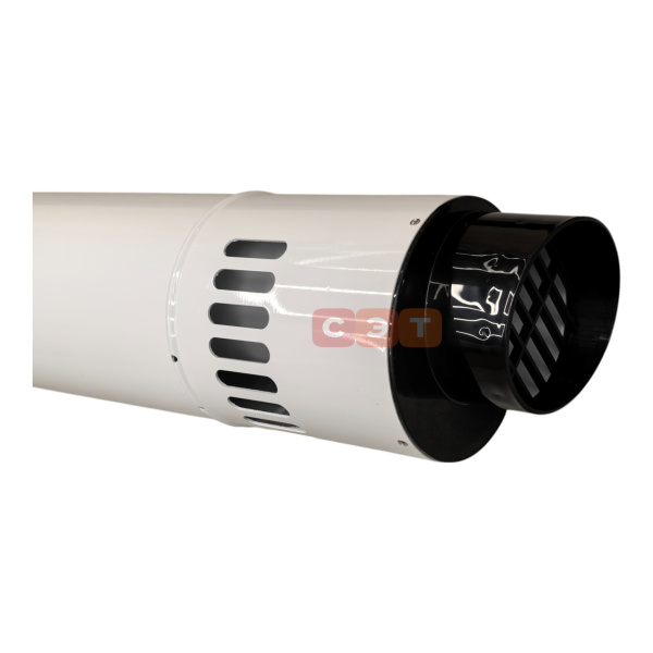 Комплект коаксиального дымохода PPR/Al   Camino Ø110/160 мм  (труба с кончанием длиной 1000мм, отвод)