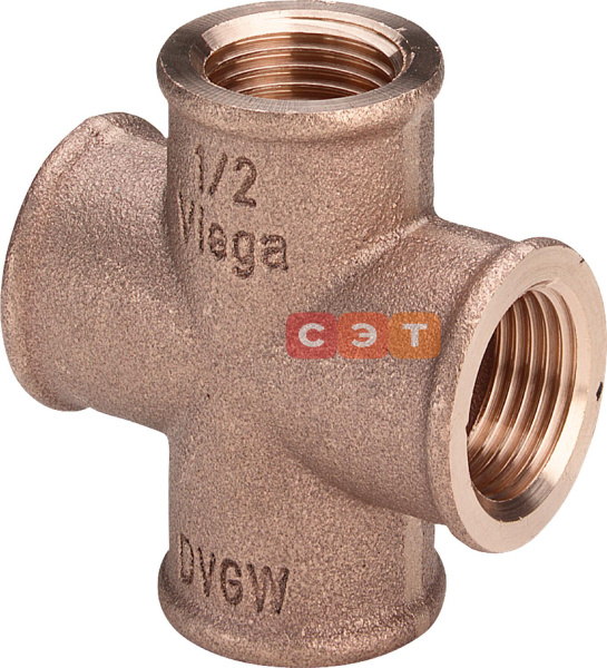 Крестовина бронзовая  1/2" (Viega)