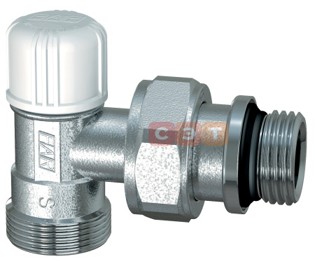 Угловой запорный вентиль М24х19  1/2" EPDM 