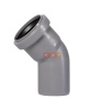 Отвод однораструбный 45* d  50 (СЕРАЯ)