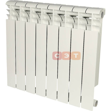 Радиатор алюминиевый секционный RAL 9016 Rommer Profi 500 ( 8 секций)
