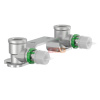 Планка для 2 водорозеток SkinPress 16x2-1/2- H150 (латунь) COMAP