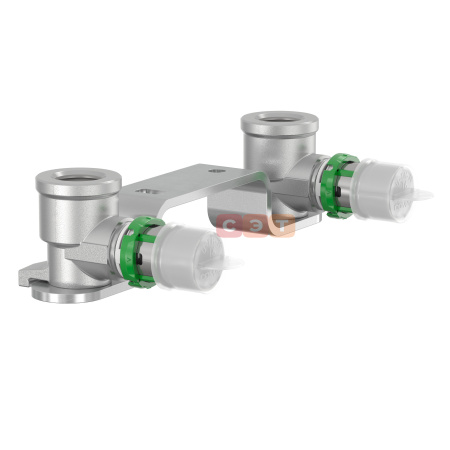 Планка для 2 водорозеток SkinPress 16x2-1/2- H150 (латунь) COMAP
