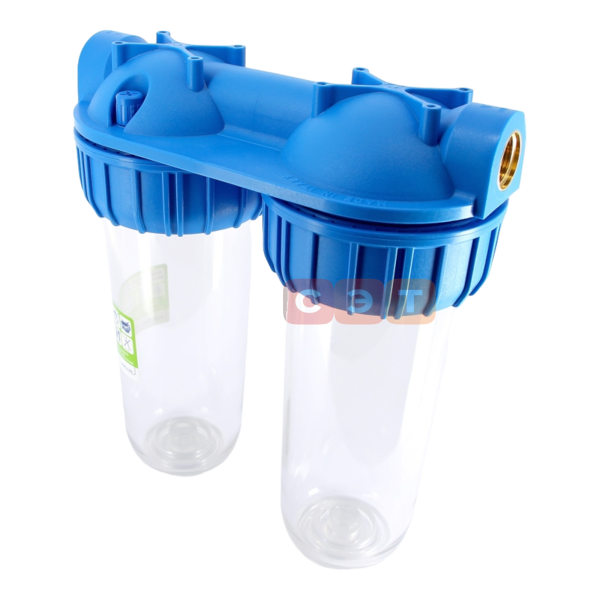 Двойная прозрачная колба фильтра PLUS 3P DUPLEX 3/4"