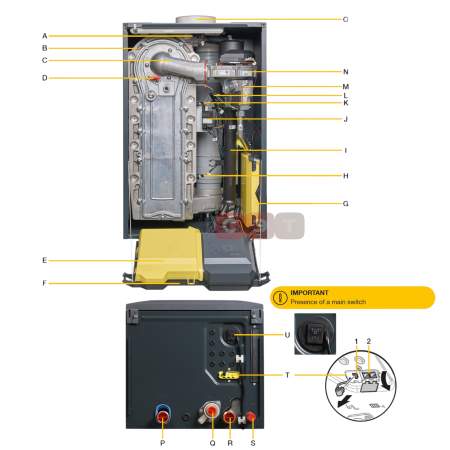Котел настенный конденсационный De Dietrich AMC PRO EVO  65 (панель Diematic Evolution)