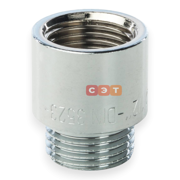 Удлинительная гайка усиленная латунная (хромированная)  1/2" х 20 General Fittings