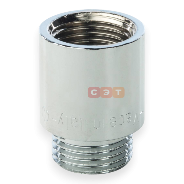 Удлинительная гайка усиленная латунная (хромированная)  1/2" х 25 General Fittings