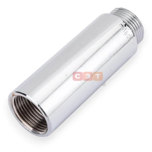 Удлинительная гайка усиленная латунная (хромированная)   3/4" х 80 General Fittings