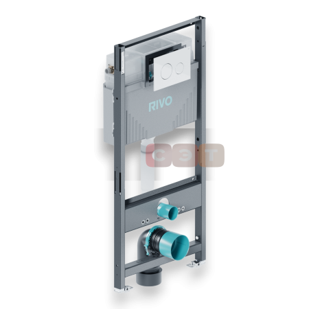 Монтажный модуль RIVO Set A для унитаза с кнопкой Touch Neo Белый глянцевый