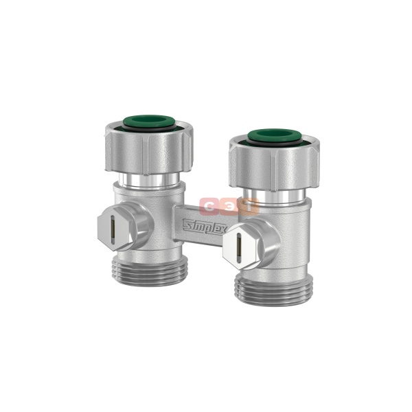 Узел нижнего подключения Exclusive Line D2/50 прямой, 3/4x3/4" c конусными вставками 3/4"