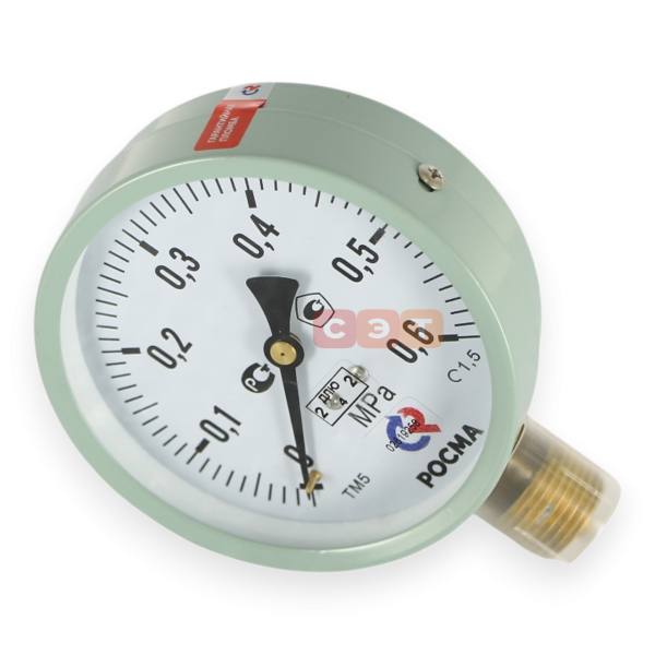 Манометр ТМ-510Р.00(0-0,6 MPa)G1/2.1,5.М2  /резьба G1/2 (снизу), класс точности 1,5/