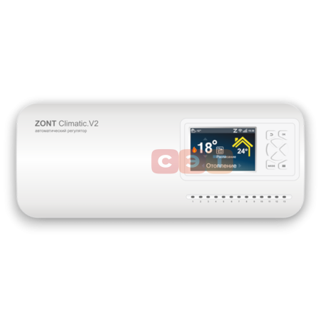 Погодозависимый автоматический GSM / Wi-Fi регулятор ZONT Climatic.V2