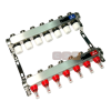 Коллекторная группа (с расходомерами) из нержавеющей стали UniFitt TECHNO  7 выходов