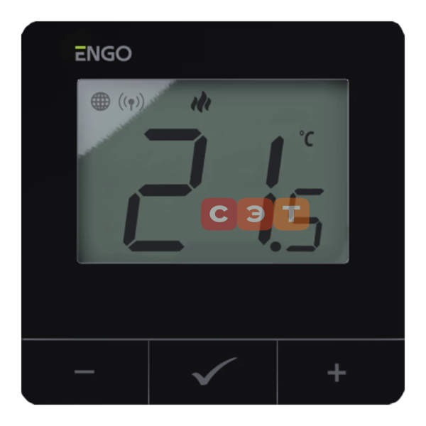 Умный терморегулятор Engo ZigBee/868 (черный) E25-230B