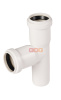 Тройник прямой раструбный 87* d 32 /d 32  HTEAw ( белый )