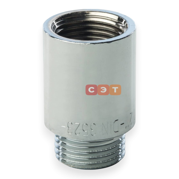 Удлинительная гайка усиленная латунная (хромированная)  1/2" х 30 General Fittings