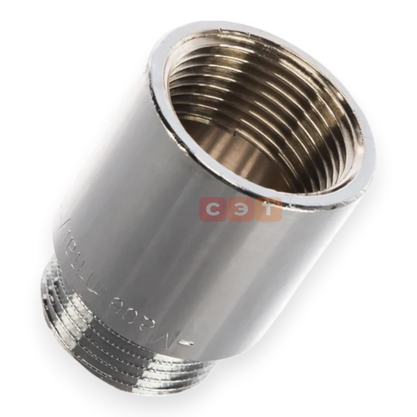 Удлинительная гайка усиленная латунная (хромированная)  3/4" х 30 General Fittings