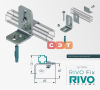 Крепление к стене/полу одинарное для профиля RIVO Fix