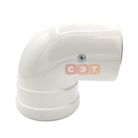 Колено коаксиальное стартовое (фланец) Ø 60/100 мм