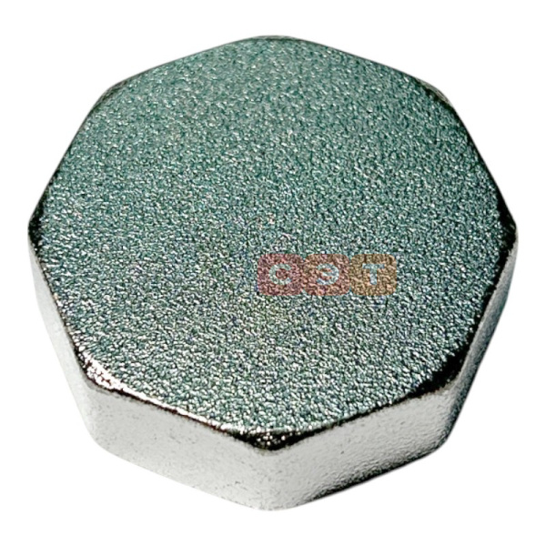 Заглушка ВР 1" c плоской прокладкой, хромированная 