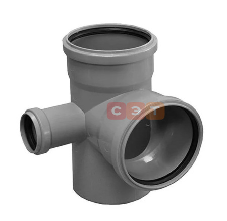 Крестовина угловая ПП 110/110/50х87° левая HTEDL ( серая )