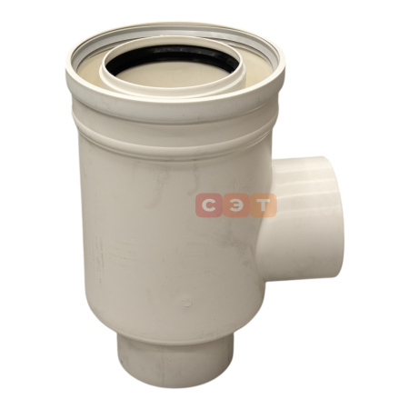 Комплект коаксиального дымохода PPR/Al   Camino Ø100/150 мм  (труба с кончанием, отвод)