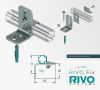 Крепление к стене/полу одинарное для профиля RIVO Fix