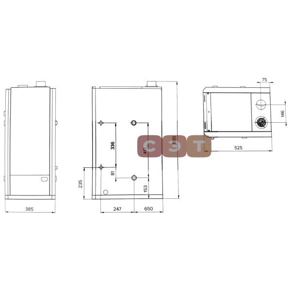 Котел напольный газовый Kiturami  STSG-47