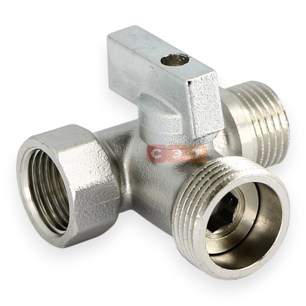 Кран шаровой ННB 1/2"х3/4" для подключения стиральных машин