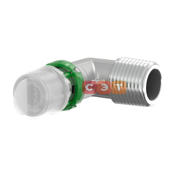 Пресс-угольник 90° с НР SkinPress 20х3/4"  (латунь) COMAP