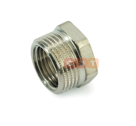 Футорка ВР-НР латунная (никелированная) 1" 1/2 - 1" General Fittings