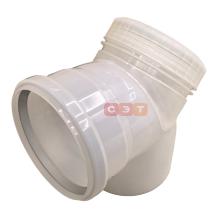 Дымоотв. комплект c заслонкой полипропиленовый для 2-х котлов диам. 160 мм, HT  