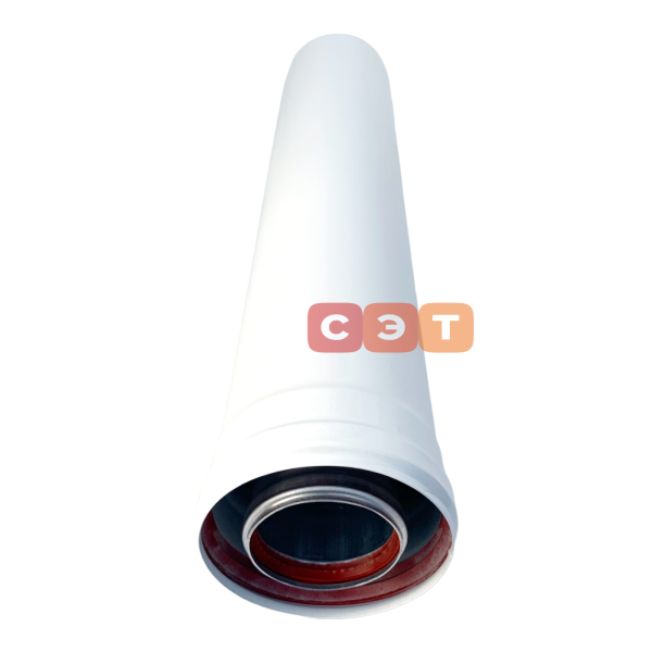 Труба коаксиального дымохода Al-Zn  Ø 60/100 мм 2000мм (для традиционных котлов)