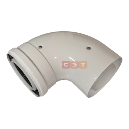 Комплект коаксиального дымохода PPR/Al   Camino Ø 80/125 мм  (труба с кончанием длиной 1000мм, отвод)