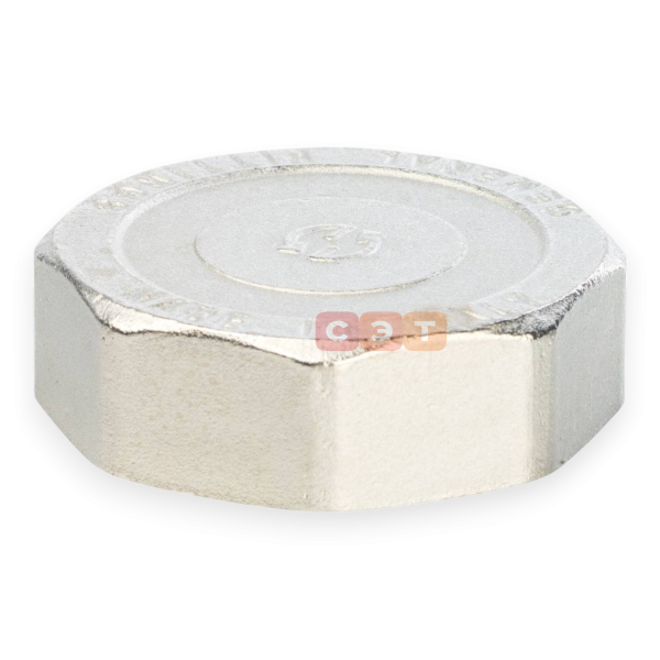 Заглушка ВР латунная (никелированная) 2" General Fittings
