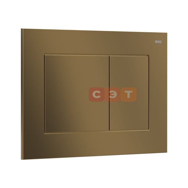 Панель смыва RIVO Touch Line Латунь матовая