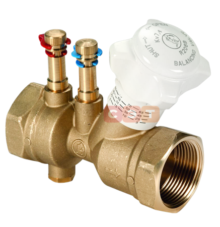 Клапан балансировочный статичный (ВР-ВР, с зондами и сливом) 1" 1/4