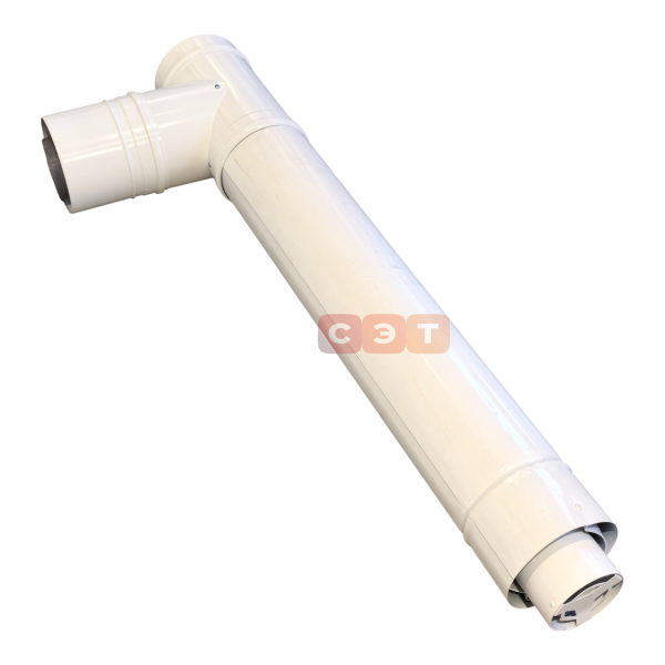 Горизонтальный коаксиальный дымоход 110/150мм (DY881)