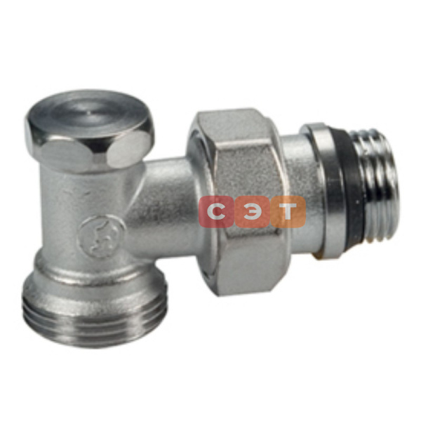 Вентиль запорный угловой 1/2"х3/4" E