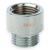 Удлинительная гайка усиленная латунная (хромированная)  1/2" х 15 General Fittings