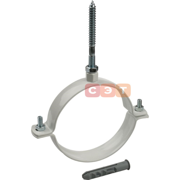 Хомут для крепления к стене (стальной с дюбелем)  Camino Ø110