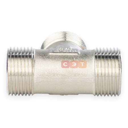 Тройник НР-НР-НР латунный (никелированный)  1/2" General Fittings
