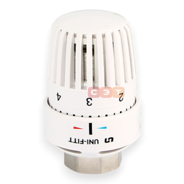 Термостатическая головка S M30х1,5, белая Uni-Fitt