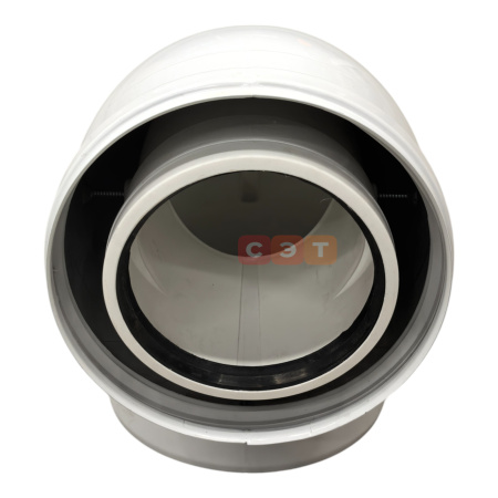 Комплект коаксиального дымохода PPR/Al   Camino Ø100/150 мм  (труба с кончанием, отвод)