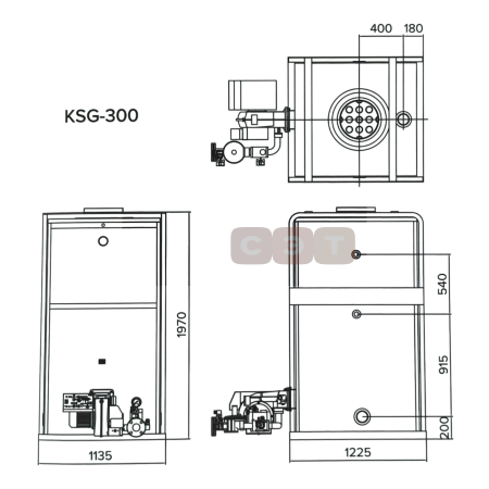 Котел напольный газовый Kiturami  KSG-300