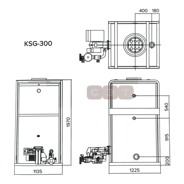 Котел напольный газовый Kiturami  KSG-300