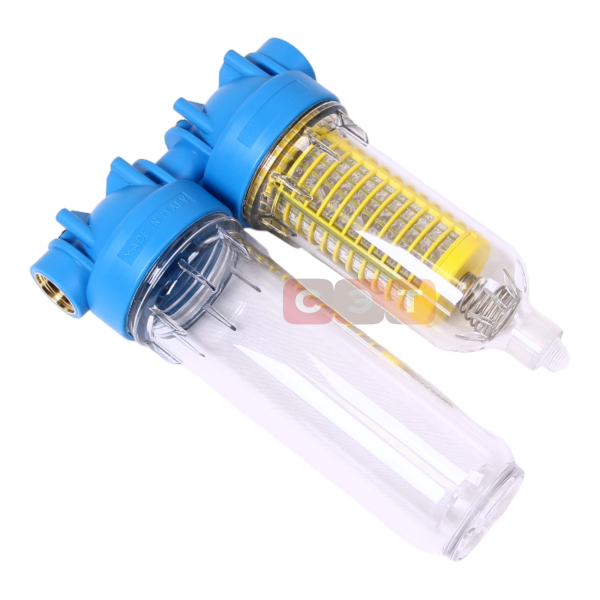 Двойная прозрачная колба 10" (Senior) с фильтром HYDRA DP MONO (SX, BX) 1"