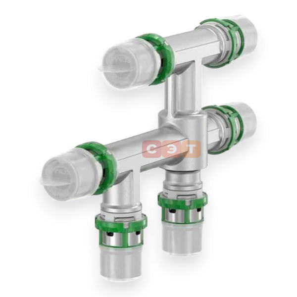 Крестовина SkinPress 20x2 - 16x2 - 16x2 (латунь) COMAP