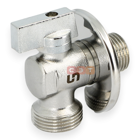 Кран шаровой НН 1/2"х3/4" для подключения стиральных / посудомоечных машин